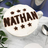 Personalised Star Coffee Name Stencil