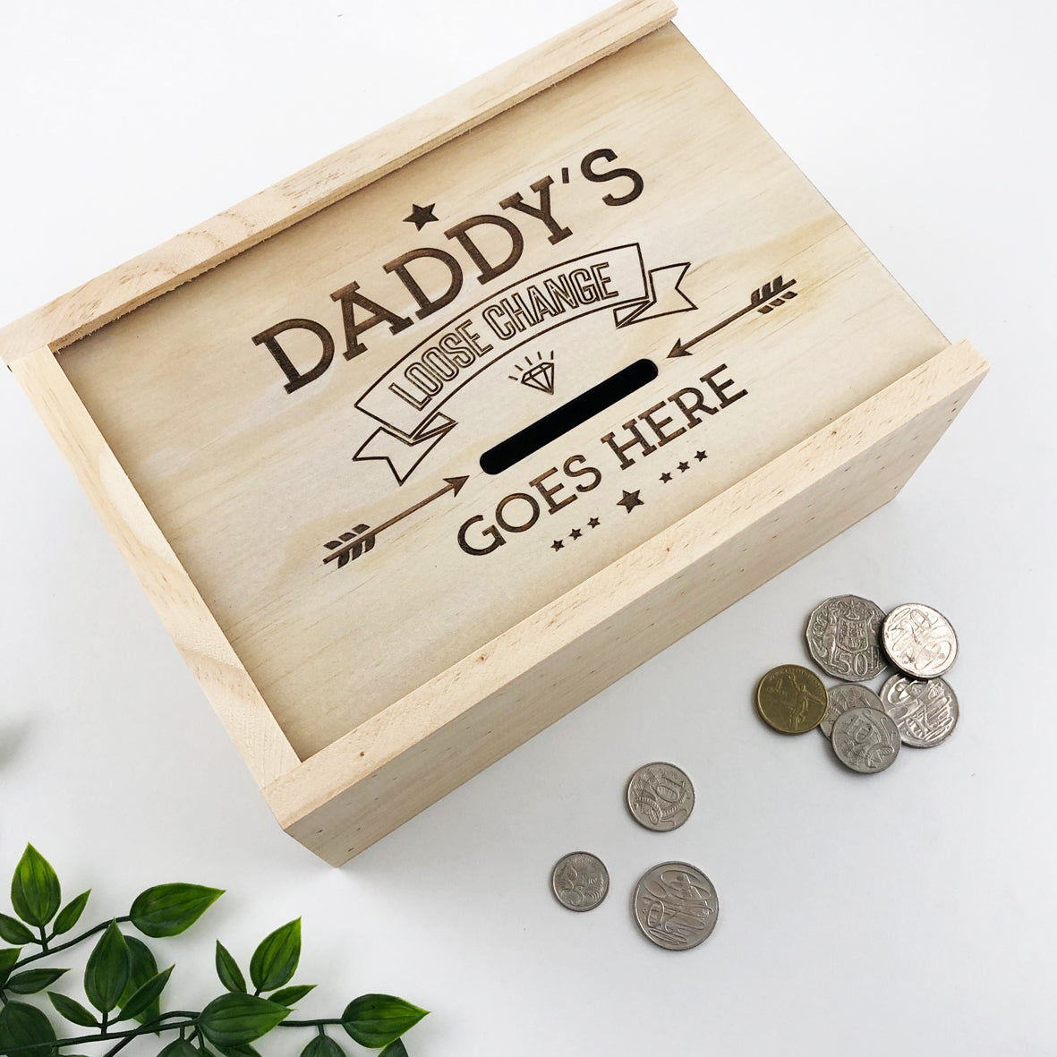 Daddy's Loose Change Keepsake Box
