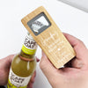 Drought Relief Tool Personalised Wooden Bottle Opener