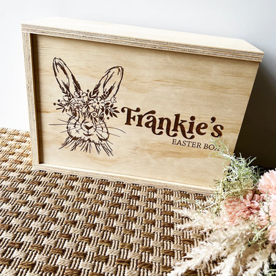 Personalised Vintage Easter Bunny Keepsake Box