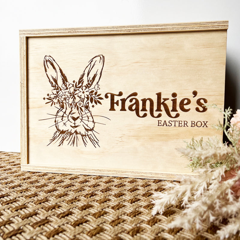 Personalised Vintage Easter Bunny Keepsake Box