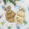 Personalised Bunny Ears Bamboo Name Tags