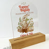 Easter Bunny Woodlands Personalised Night Light