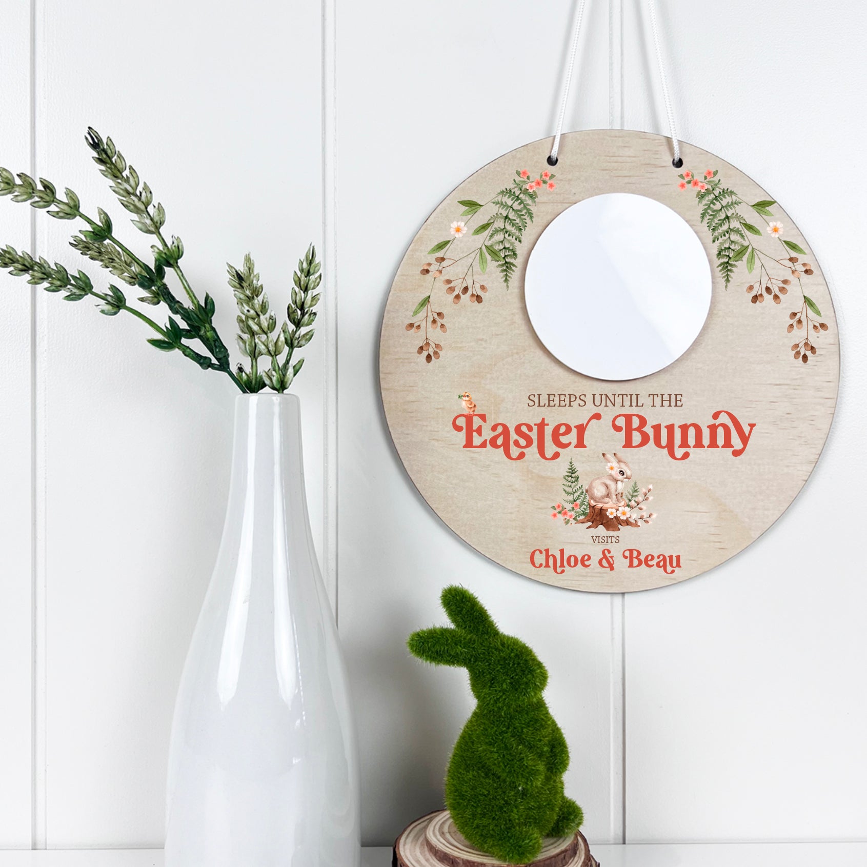 Easter Woodlands Countdown Wall Plaque