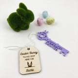 Easter Bunny's Keyring & Key (5 colours)