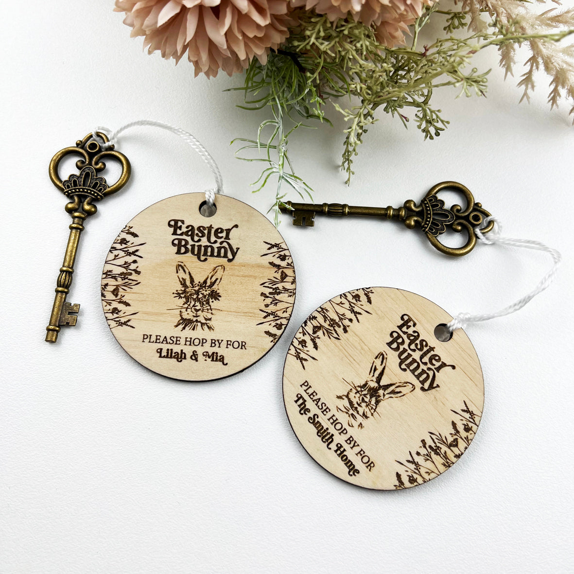 Personalised Vintage Easter Key & Keyring