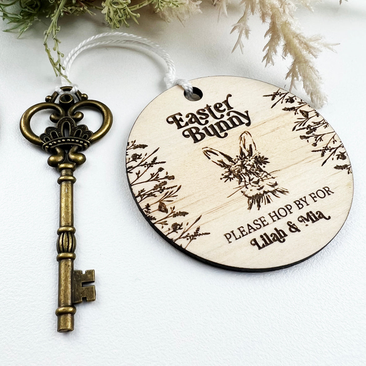 Personalised Vintage Easter Key & Keyring