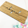 Simple Script Landscape Name Wall Hanging