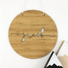 Simple Script Round Name Wall Hanging