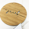 Simple Script Round Name Wall Hanging