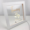 Eucalyptus Branch Personalised Light Frame