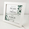 Eucalyptus Couple Personalised Light Frame