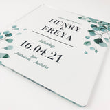 Eucalyptus Couple Personalised Light Frame