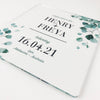 Eucalyptus Couple Personalised Light Frame