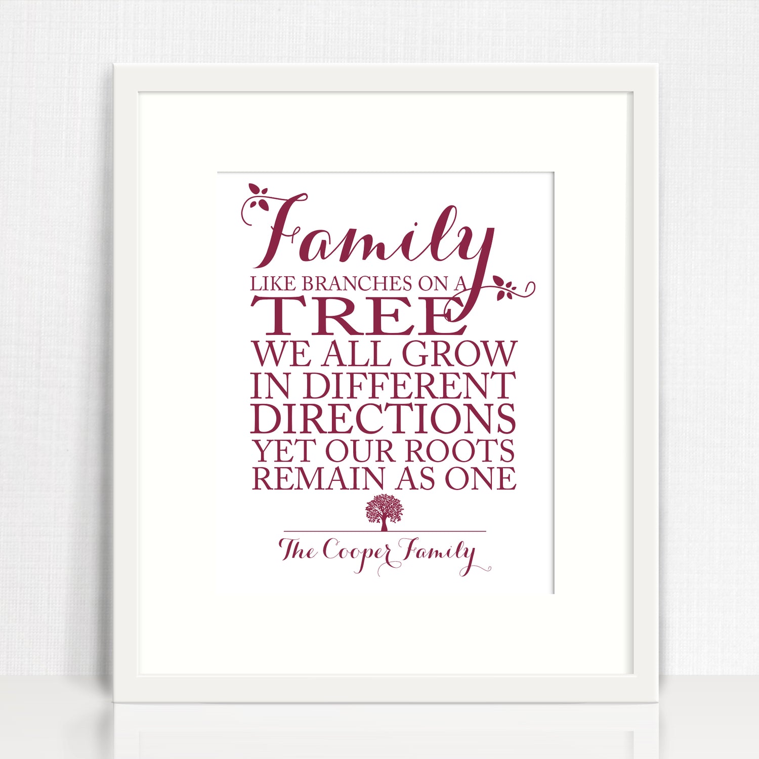 Family Roots Personalised Print