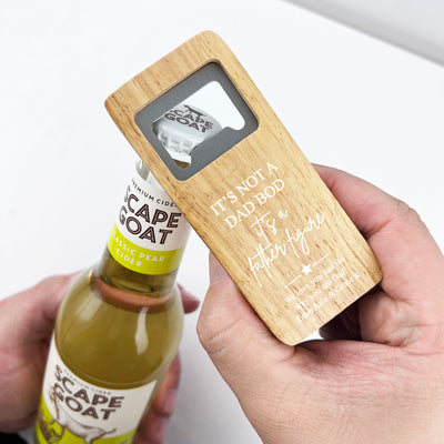 Father Figure Personalised Wooden Bottle Opener
