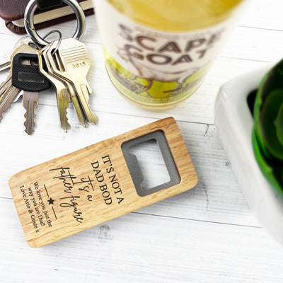 Father Figure Personalised Wooden Bottle Opener