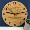 Time Spent Bamboo Wall Clock - Father's Day
