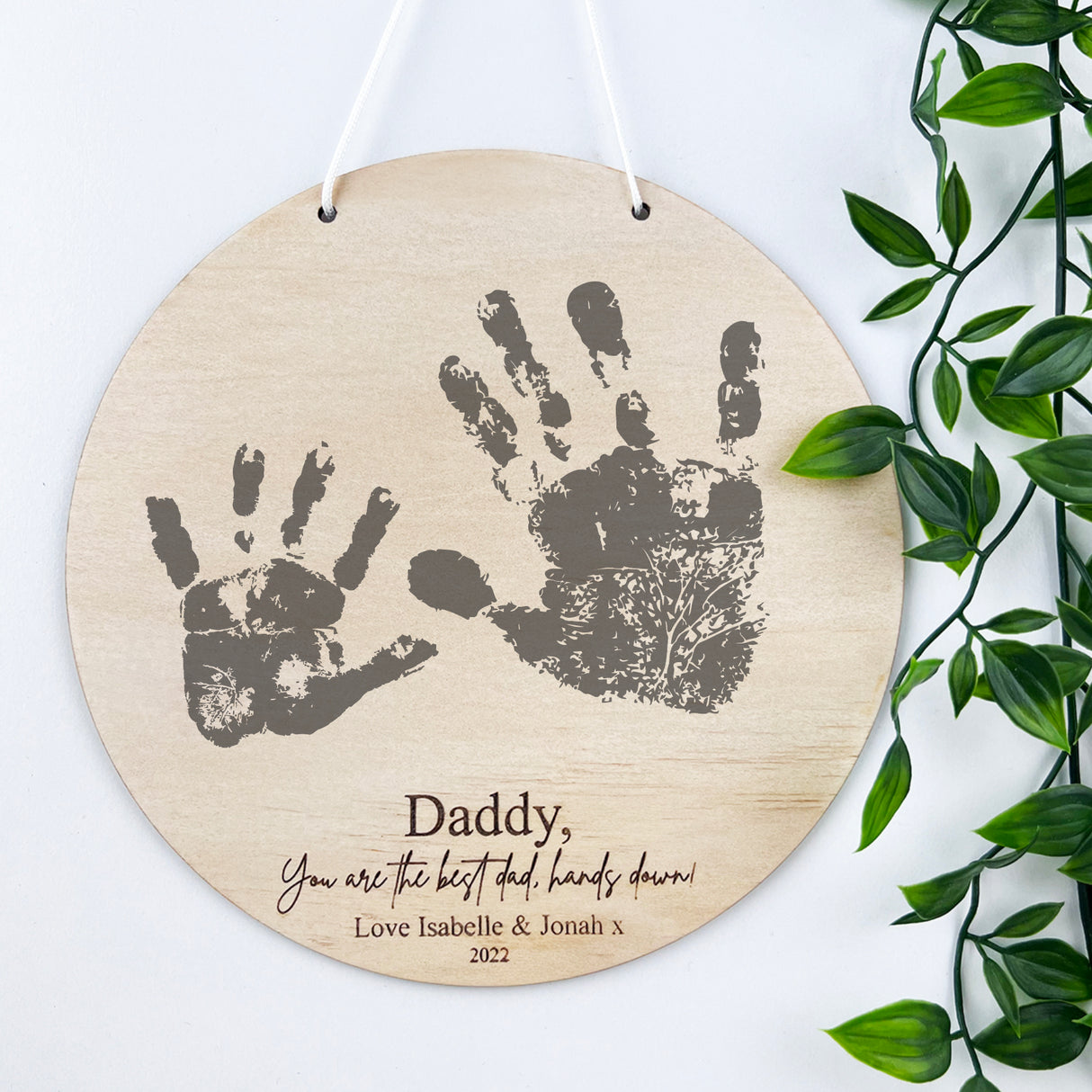 Hands Down DIY Handprint Personalised Wall Hanging