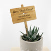 Father's Day Personalised Bamboo Planter Stick