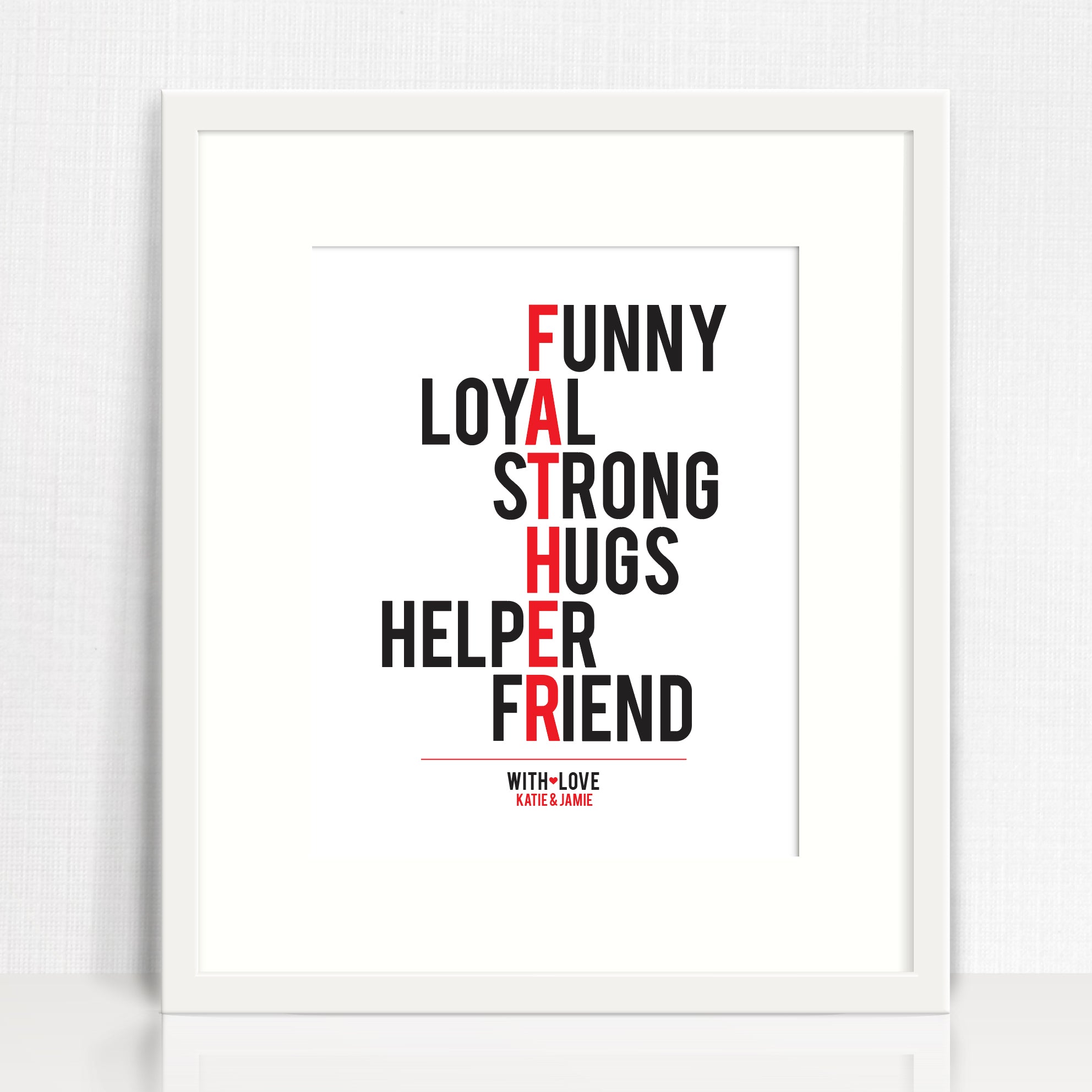 Father Typographic Print