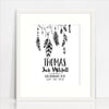 Feather Garland Birth Print
