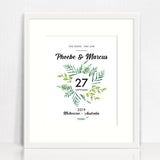 Ferns Wreath Love Print