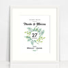 Ferns Wreath Love Print