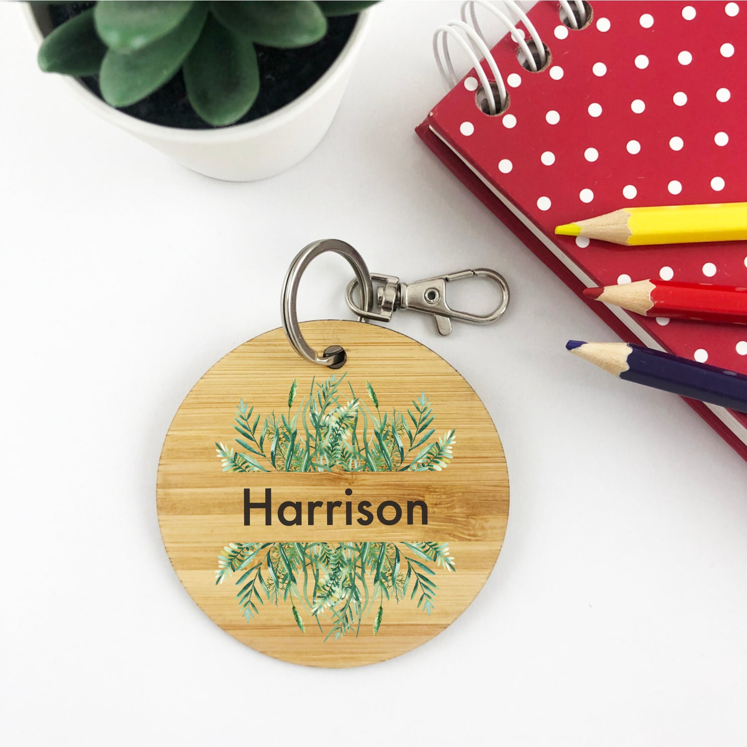 Ferns Personalised Bag Tag