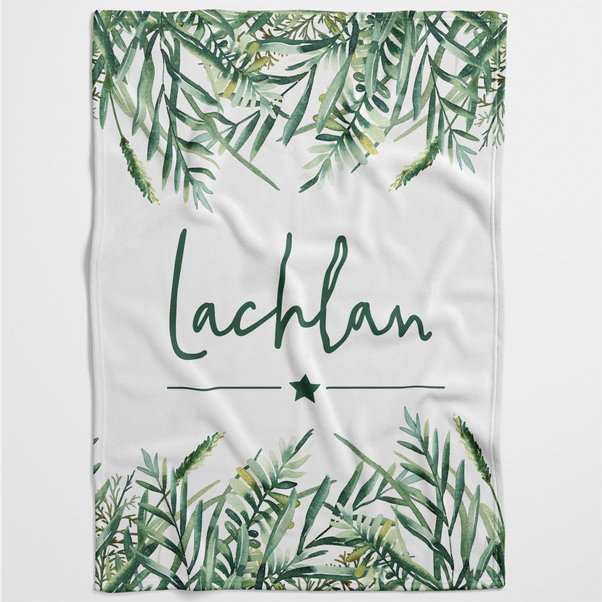 Ferns Personalised Blanket