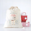 Festive Deer Santa Sack