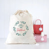 Festive Wreath Santa Sack