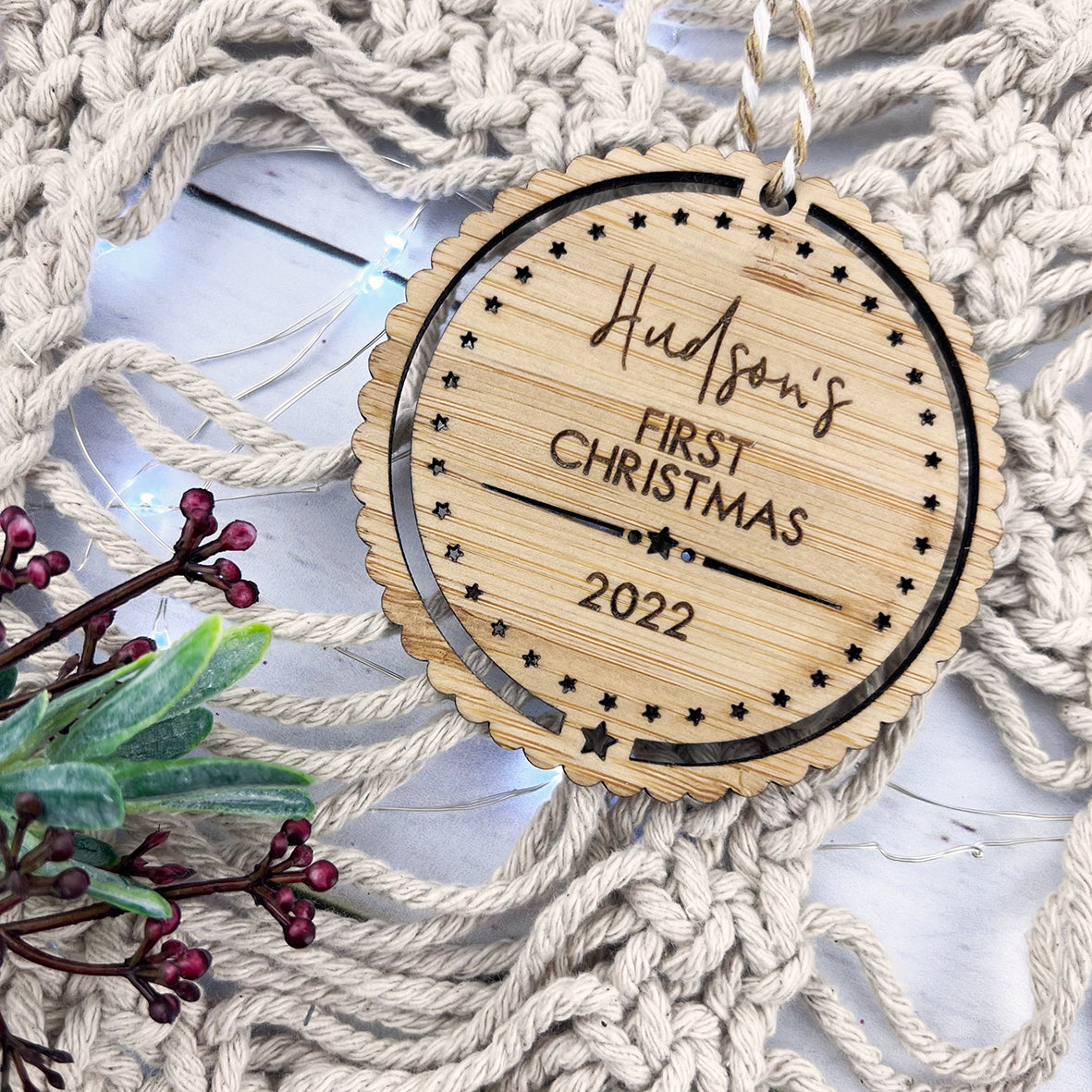 Baby's First Christmas Stars Ornament