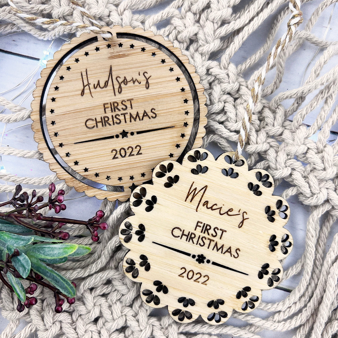 Baby's First Christmas Stars Ornament