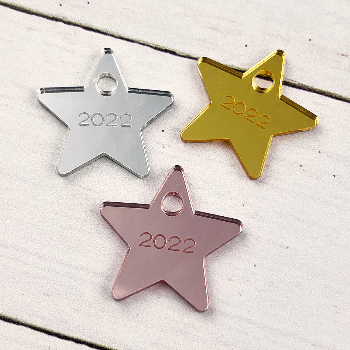 Mirror Star Baby's First Christmas Ornament