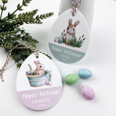 First Easter Cute Bunnies Ornament