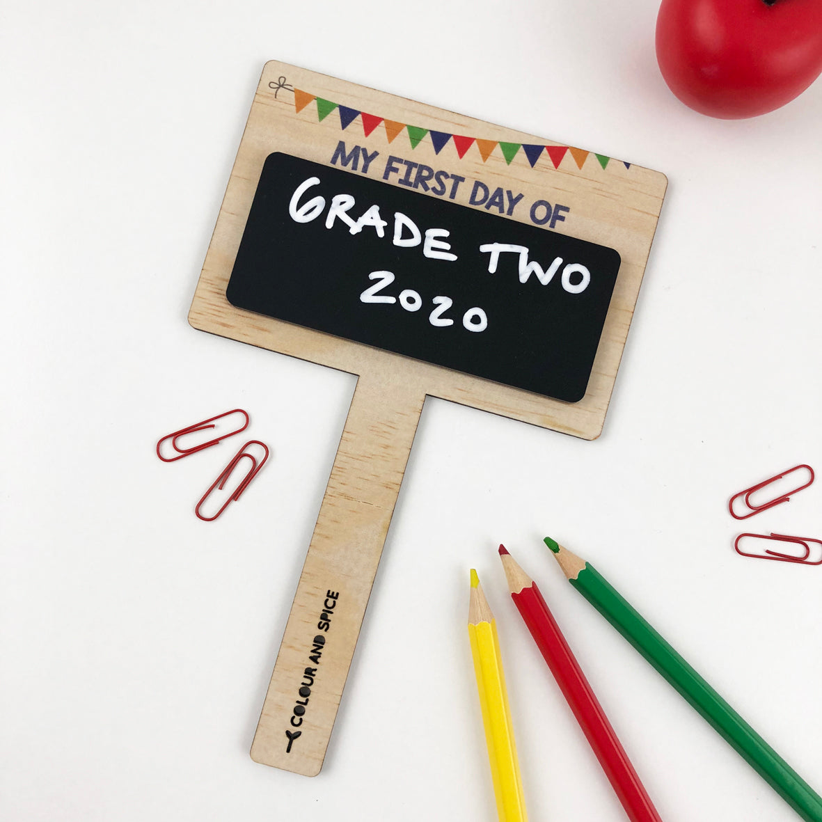 First Day Of Photo Prop Stem - Boys