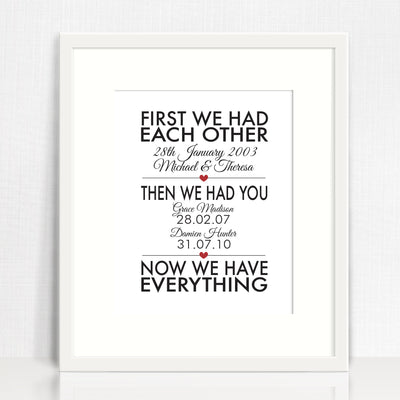 First We Had Each Other Print