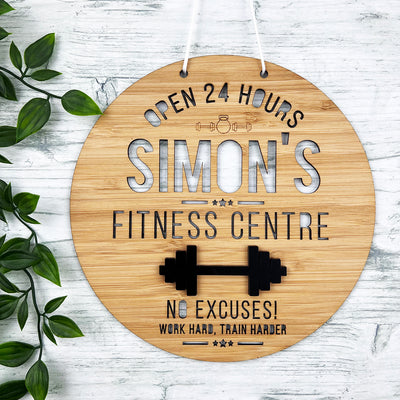 Fitness Centre 3D Personalised Wall Hanging