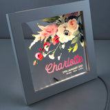 Flower Bouquet Personalised Light Frame