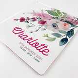 Flower Bouquet Personalised Light Frame