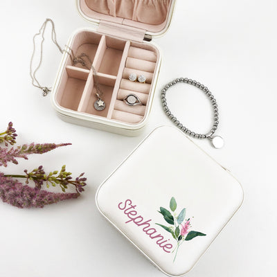 Floral Feature Jewellery Case - (Limited Quantity)
