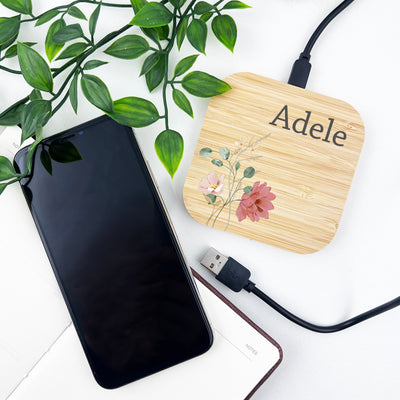 Floral Stems Wireless Mobile Phone Charger