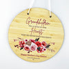 Floral Bouquet Grandchildren Personalised Wall Plaque