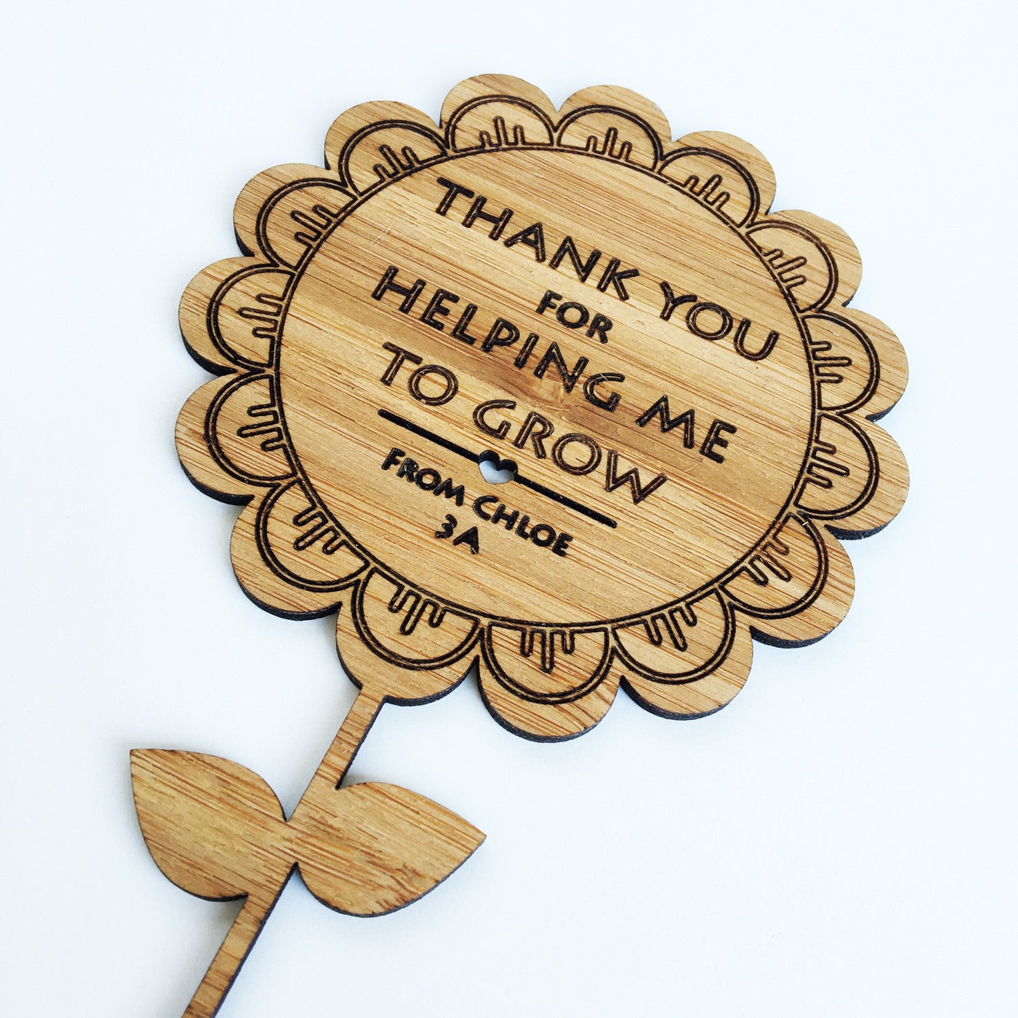 Thank You For Helping Me Grow Flower