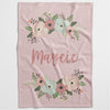 Flowers Personalised Blanket