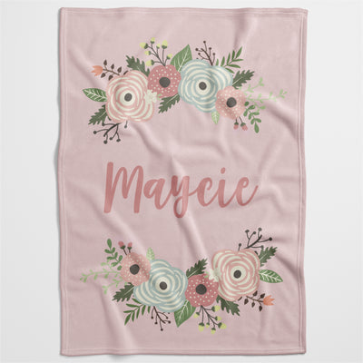 Flowers Personalised Blanket