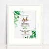 Bamboo (2 colour options) Ferns Birth Print