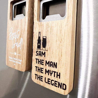 Circle Beverage Personalised Wooden Bottle Opener
