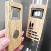 Dad Label Personalised Wooden Bottle Opener